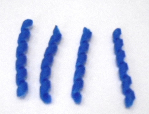 Protetor Macarrão Conduite Quadro Silicone Azul (4 Un:).