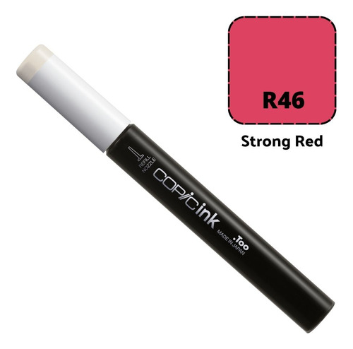 Refil Copic Ink Para Sketch Ciao Classic Wide Cor Strong Red Cor R46 Strong Red