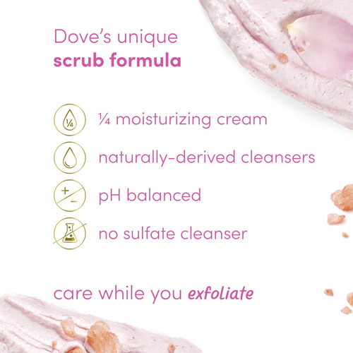 Exfoliante Corporal Dove Con Sal Del Himalaya Y Aceite De Ro