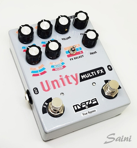 Pedal Multi Efectos Maza Unity Delay Octave Overdrive Reverb