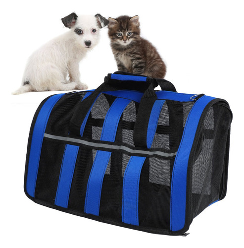 Mochila Transportadora Con Perro Gato Transpirable Ajustable