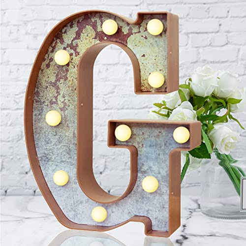 Letras Luminosas De Estilo Industrial Luces Led, Efecto...