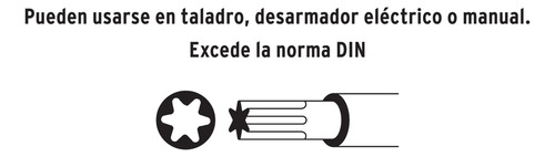 Juego De 7 Puntas Torx Combinadas C/seguro Largo 2 , Truper