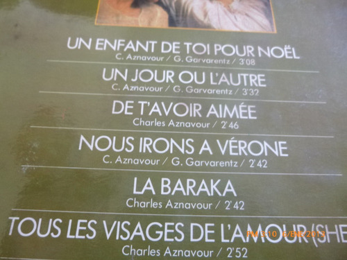 Vinilo De Lp Charles Aznavour Visajes De L Amour (u16