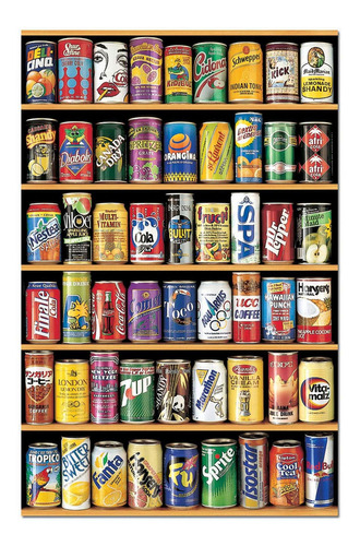 Imagen 3 de 7 de Puzzle Rompecabeza Miniaturas Educa 1000 Piezas Latas Atrix®
