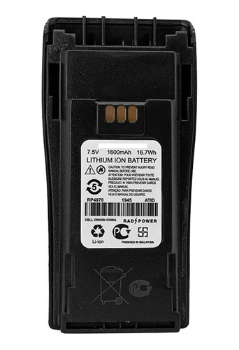 Bateria Rad Power Para Radios Motorola Ep450 Dep450 Nntn4970