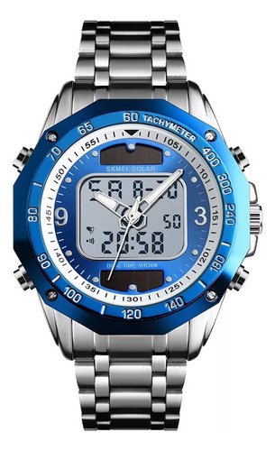 Reloj De Moda Electrónico Digital De Cuarzo Para Hombre Color De La Correa Azul