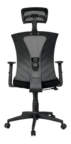 Silla De Oficina Shangai Base Nylon Color Negro Presidente