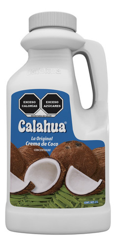 Crema De Coco De 2lt, Marca Calahua.