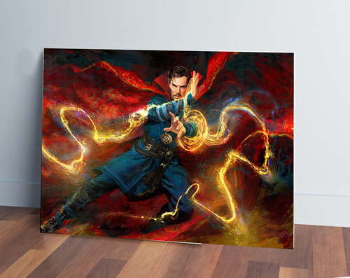 Cuadro Doctor Strange Marve 344 30x40 Mdf Memoestampados