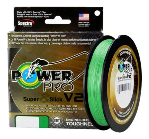 Linha Multi Power Pro Super 8 Slick V2 0.28mm - 275m Cor Verde-claro