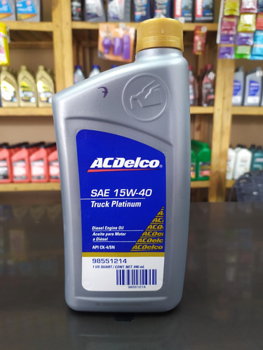Aceite Acdelco 15w-40 Mineral 