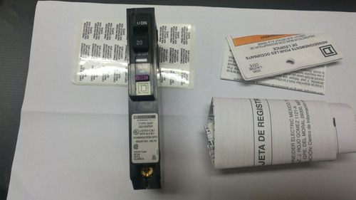 Breaker Square D, Qo120pdf, 20a Gfci Y Afci. Vhcf
