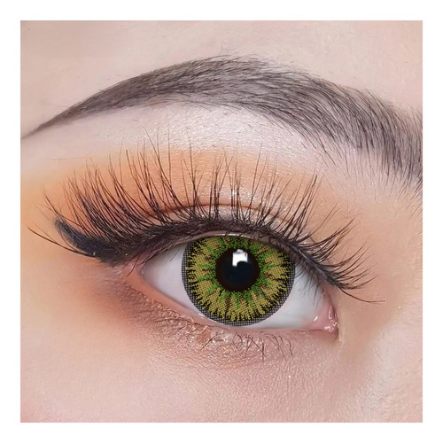 Lentes De Contacto Vka Bio Essence Colores 1 Año Color Amarillo