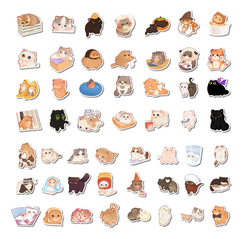 Decalque Estético De Adesivos De Desenhos Animados Para Gato