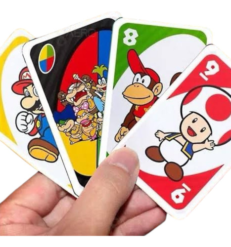 Mario Bros Juego De Cartas Uno Mattel Super Mario