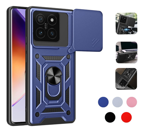 J Funda Para Redmi Note Poco Case Shock + Mica Cristal
