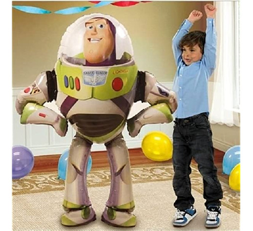 Globo Metalizado Buzz Lightyear Toy Story Gigante 134cm Alto