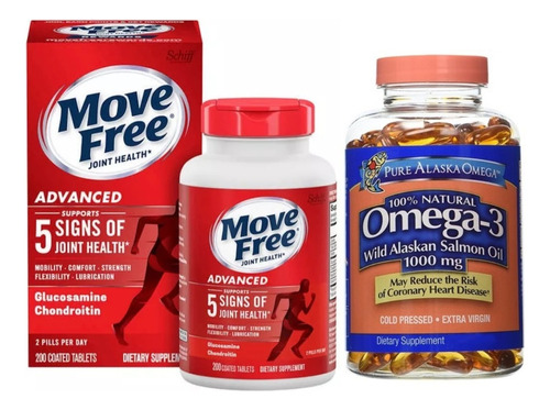 Move Free Advanced Glucosamina + Omega 3 Salmon Oil 180caps