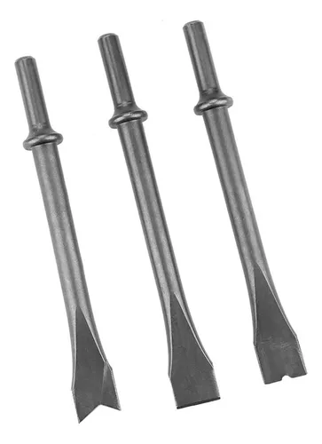 Juego De Cinceles Neumáticos Con Mango Redondo Extralargo, 3
