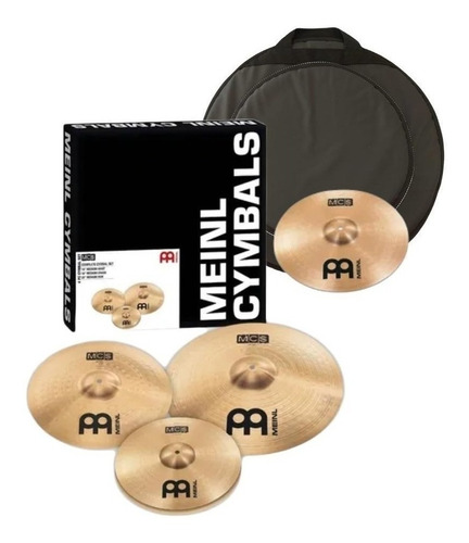 Set Platillos Meinl Mcs 14 18 + 14 Mc Free + Funda Free