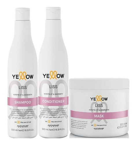 Shampoo+acondicionador+mascarilla Yello - mL a $100