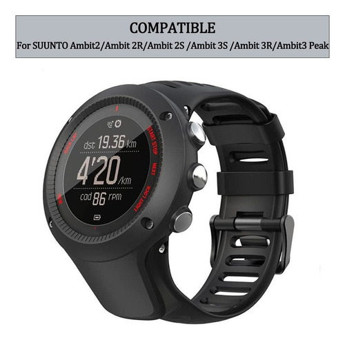 Correa De Goma Reloj For Suunto Ambit 1 2 2s 2r 3sport 3run