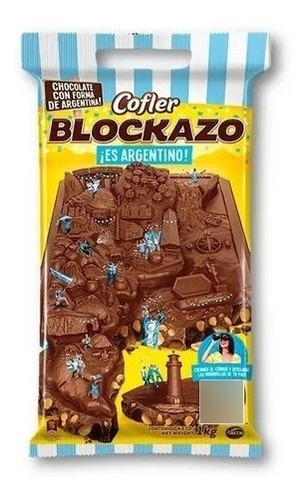 Imagen 3 de 3 de Chocolate Cofler Block x 1 kilo. BLOCKAZO