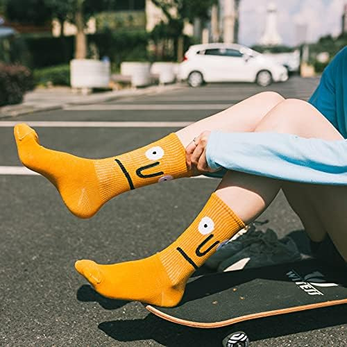 9 Pares De Calcetines Divertidos De Algodón Peinado Divertid