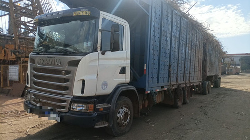 Scania G 420 6x4 Ano 2011 Plataforma Com Carroceria De Cana.