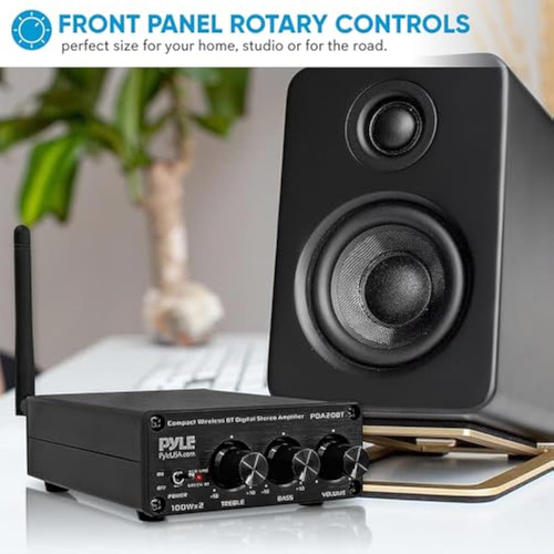 Pyle Mini Amplificador De Audio Bluetooth Hifi -