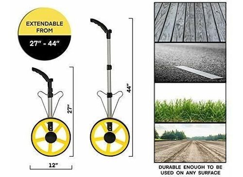 Rueda De Medicion De Distancia Plegable Digital Medidor