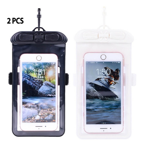 2 Bolsas Impermeable Celular Universal Sumergibles 6.4