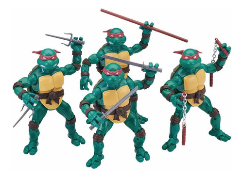 Teenage Mutant Ninja Turtles 4 Figuras Las Tortugas Ninja