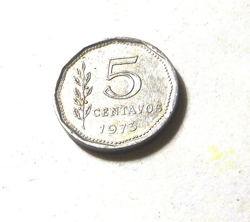 Moneda De 5 Ctvs. Año 1973 -
