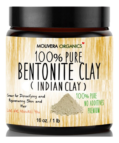 Molivera Organics Bentonite Clay For Detoxifying And Rejuven