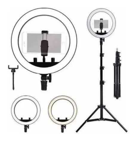 Kit Iluminador Led Ring Light Tripé Suporte Celular Estética