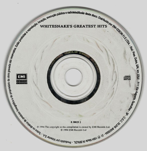 Cd Whitesnake - Greatest Hits