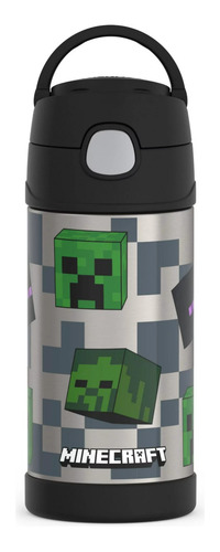 Termo Portátil Botella De Agua Infantil Minecraft