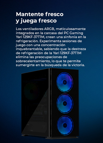 Pc Gamer Yeyian, Nvidia Geforce Rtx 3070 TI 8Gb, Intel Core I9-12900KF 3.2Ghz, 32Gb DDR5 4800 Mhz, 2TB Nvme + 2TB HDD , 850w 80 Plus Gold, Wi-fi, Bluetooth, Enfriamiento Liquido, Tarjeta Ma