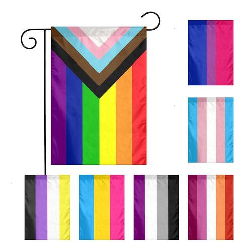 Lgbtq - Banderas De Jardín Con Diseño De Arcoíris De Orgullo
