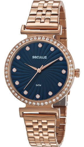 Relógio Feminino Seculus 2 Anos De Garantia 20738lpsvrs3
