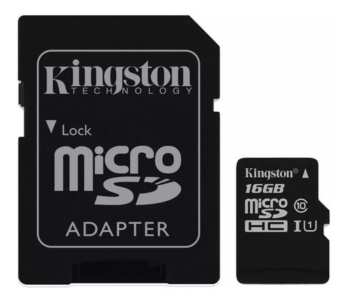 Cartão De Memória Kingston Sdc10 Com Adaptador Sd 16gb