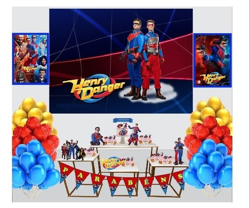 Kit Festa Henry Danger Decoração De Aniversário Completo
