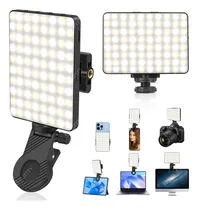 Comprar Bylifity 62LED Selfie Light Clip Portátil Para Teléfono Luz De Relleno Recargable 1500mAh Clip on Light, CRI 80+, 3 Modos De Luz Iluminación De Cámara Para Teléfono, IPhone, Cámara web, TikTok, Foto,