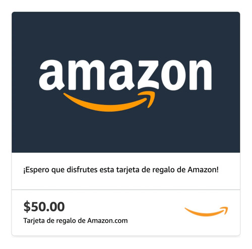 Tarjeta De Regalo Amazon 50$