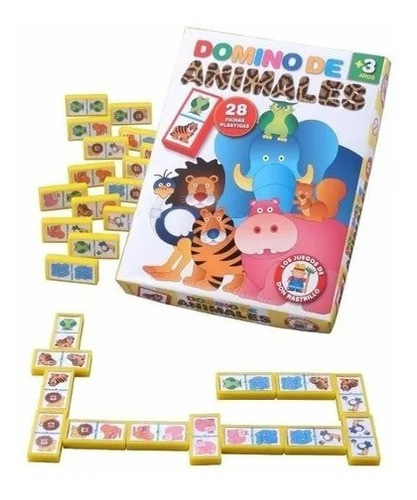 Juego De Mesa Domino De Animales Ruibal Original Infantil