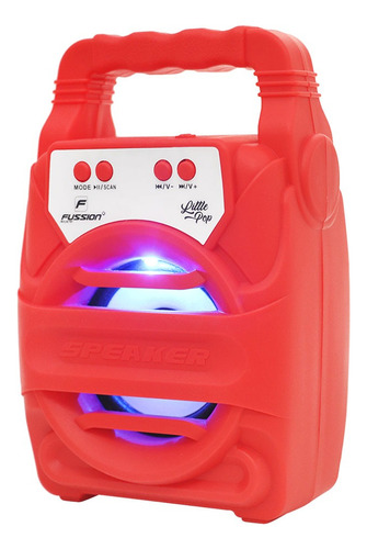 Isp-4013little Pop Bocina Altavoz Portátil 4 Fussion Acustic Rojo