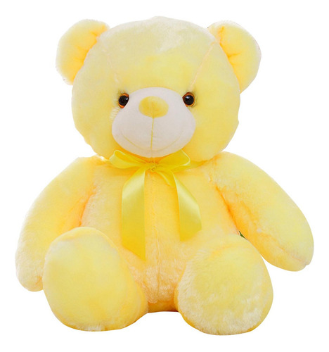 Oso De Peluche Suave Juguetes De Peluche Led Amarillo-30cm