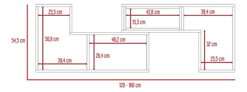 Rack Extensible Beijing(1c)coñac/bl 54,5 Color Coñac